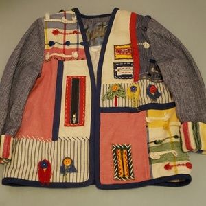 Crystal handwoven jacket.